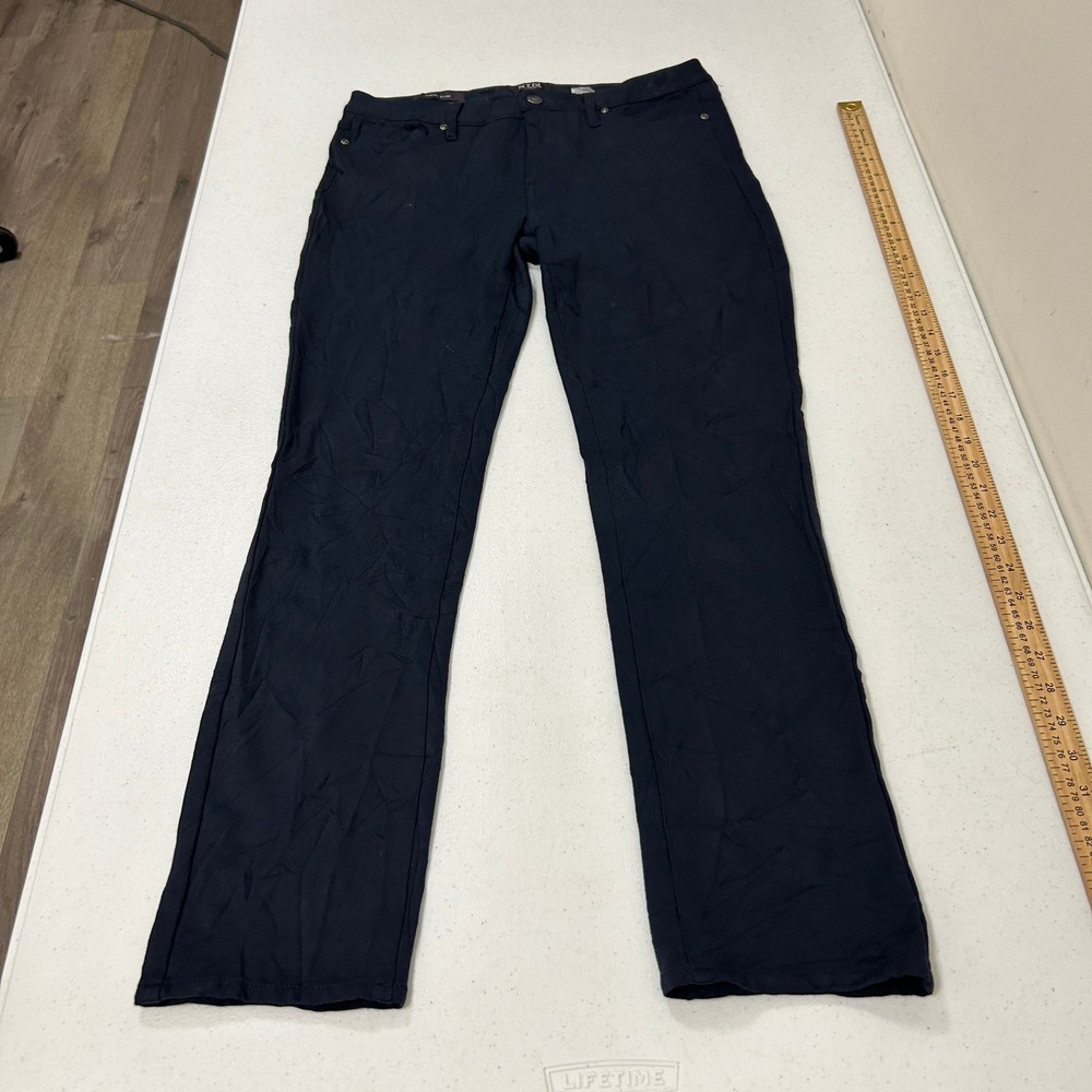 NYDJ Sheri Slim Navy Blue Lift Tuck Technology Pants Women Size 6